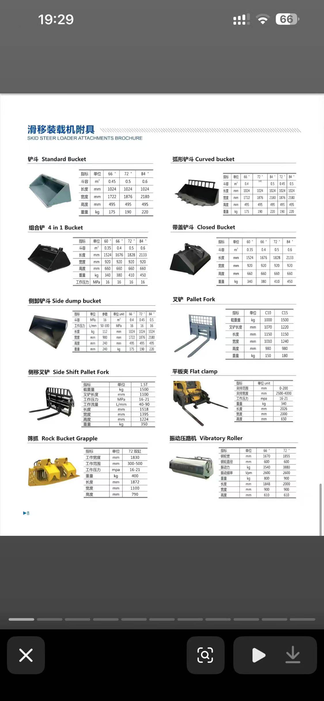 Standard Bucket category sample