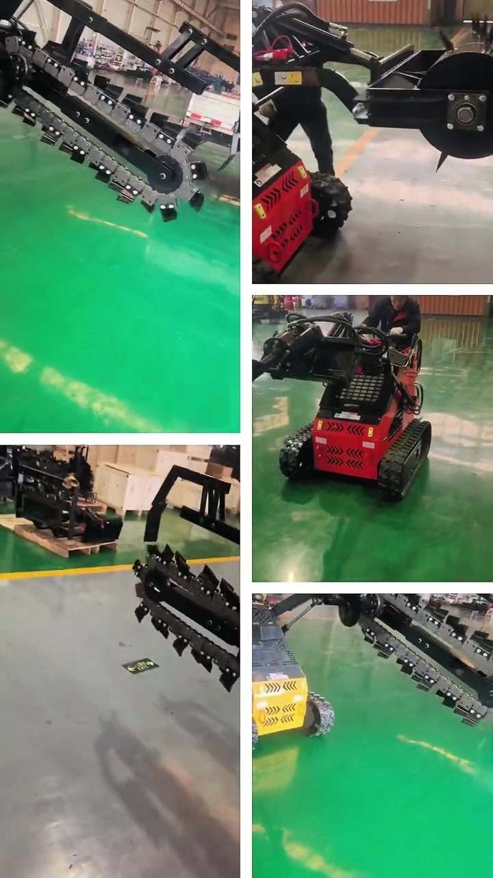 Trencher for skid steer loaders
