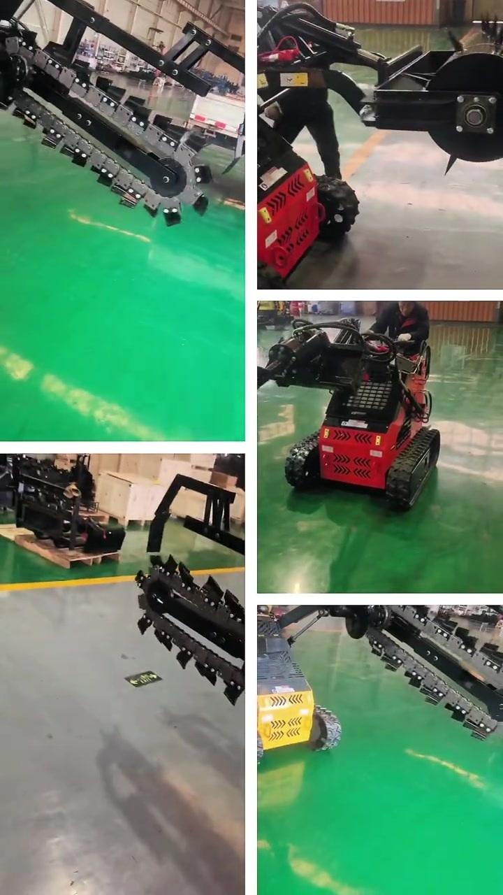 Trencher for skid steer loaders